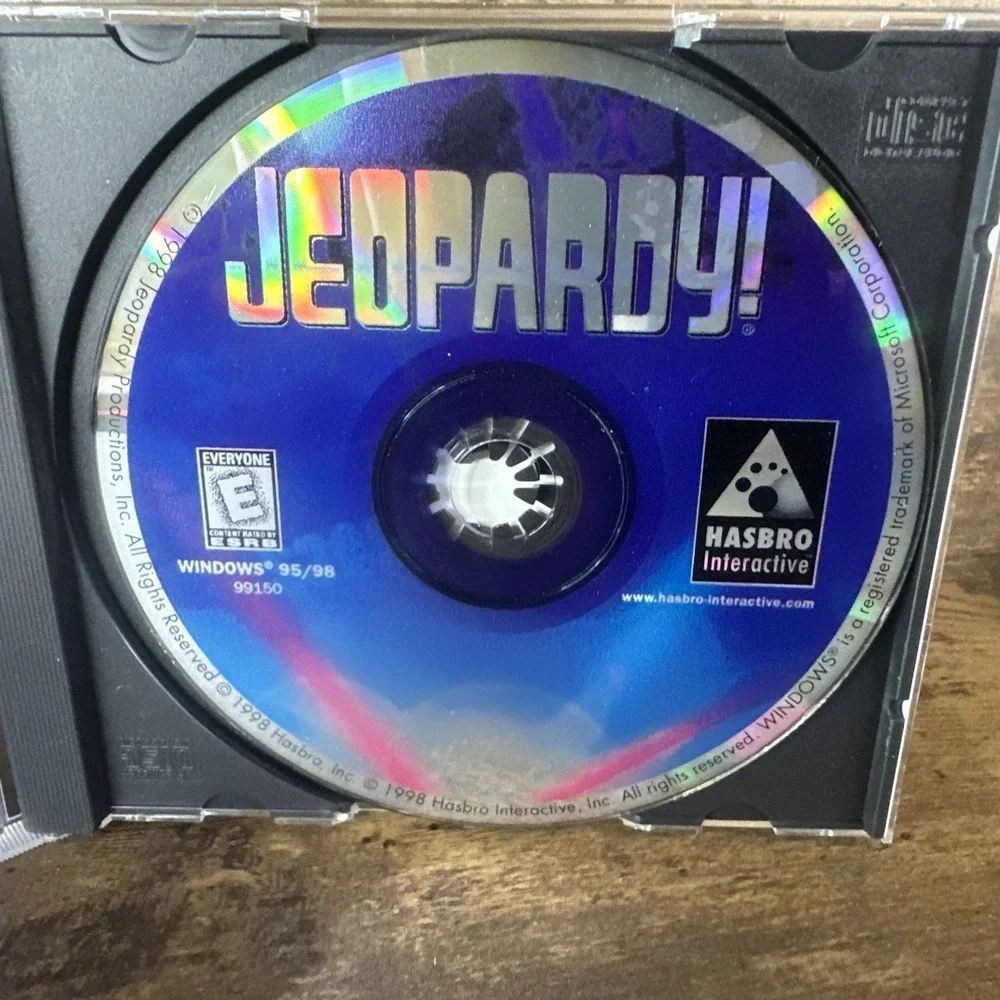 Jeopardy! (PC, 1998, Hasbro) Video Game Tested & Working Fast And Safe Shipping